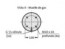 ISO GAS RESORT VDI 7500 DAN 150 BAR 25 MM 205 MM Ø 150.20 MM  REF. FIBRO 2480.13.07500.025.R